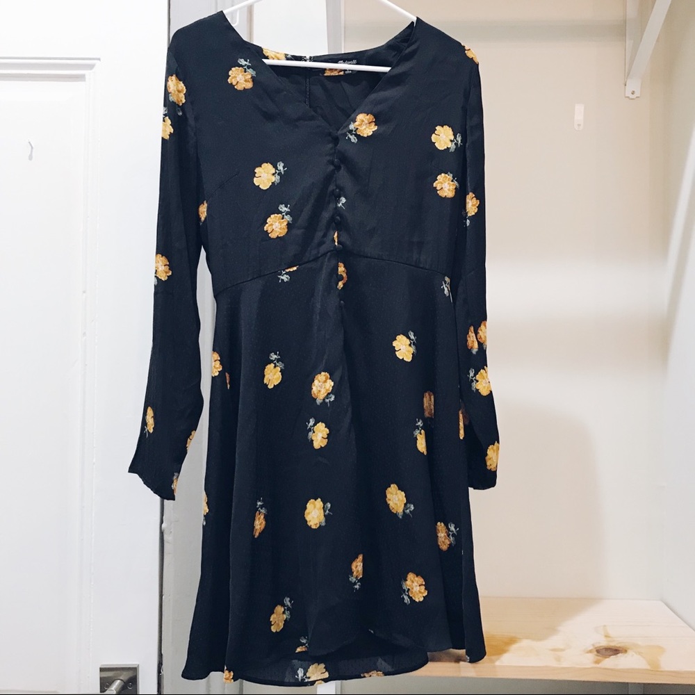 Madewell Lilyblossom Button-Front Dress Floating - Picture 2 of 8